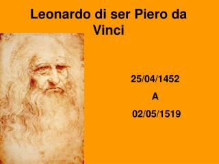 Leonardo di ser Piero da Vinci