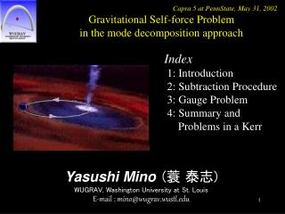 Yasushi Mino ( 蓑 泰志 ) WUGRAV, Washington University at St. Louis E-mail : mino@wugrav.wustl