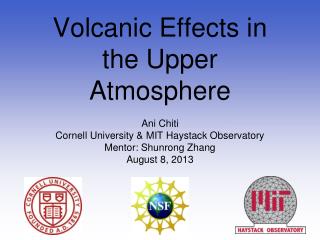 Volcanic Effects in the Upper Atmosphere