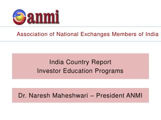 India Country Report Investor Education Programs
