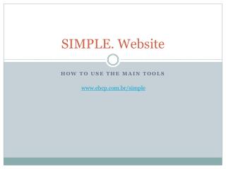 SIMPLE. Website