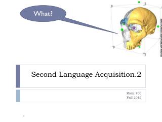 Second Language Acquisition.2