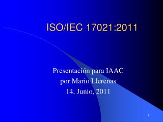 ISO/IEC 17021:2011