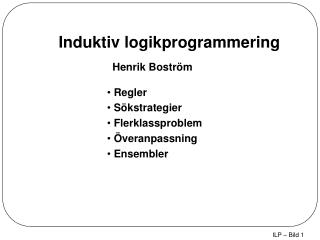 Induktiv logikprogrammering