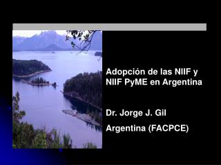 Adopción de las NIIF y NIIF PyME en Argentina Dr . Jorge J. Gil Argentina (FACPCE)