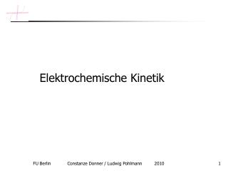 Elektrochemische Kinetik