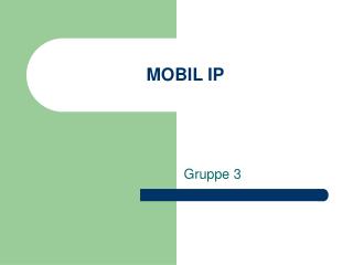 MOBIL IP