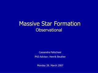 Massive Star Formation