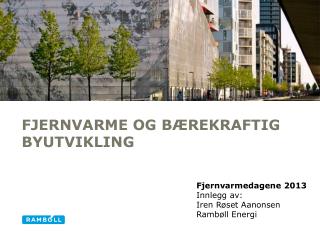 Fjernvarme og Bærekraftig byutvikling