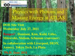 Physics with Photons and Missing Energy at ATLAS