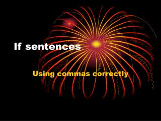 If sentences