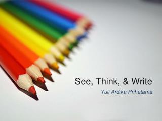 See, Think, &amp; Write