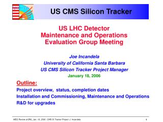 US CMS Silicon Tracker