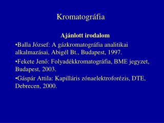 Kromatográfia