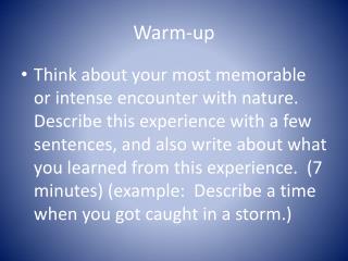 Warm-up