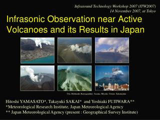 Infrasonic Observation near Active Volcanoes and its Results in Japan