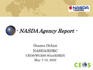 - NASDA Agency Report -