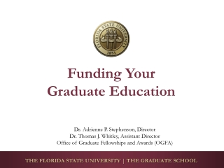 Funding Your Graduate Education