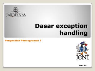 Dasar exception handling