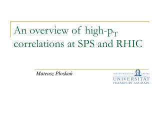 An overview of high-p T correlations at SPS and RHIC