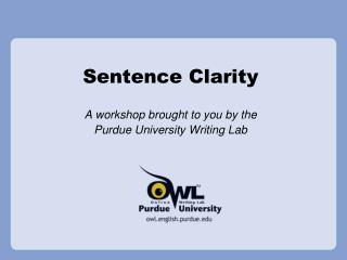 Sentence Clarity