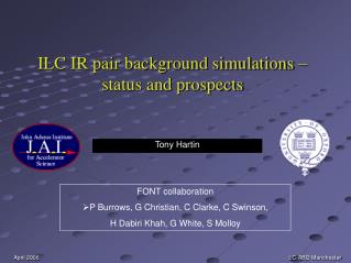 ILC IR pair background simulations – status and prospects