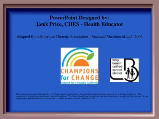 Nutrition Jeopardy