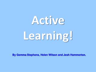 Active Learning!