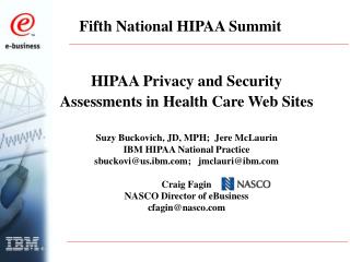 Fifth National HIPAA Summit