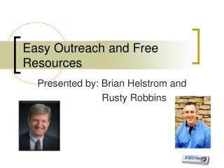 Easy Outreach and Free Resources