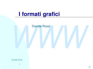 I formati grafici