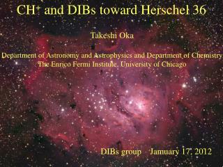 CH + and DIBs toward Herschel 36