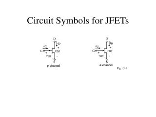 Circuit Symbols for JFETs