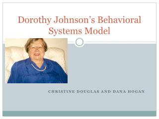 Dorothy Johnson’s Behavioral Systems Model