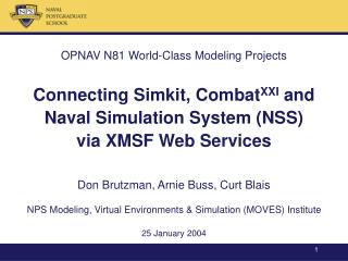 OPNAV N81 World-Class Modeling Projects