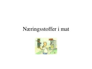 Næringsstoffer i mat