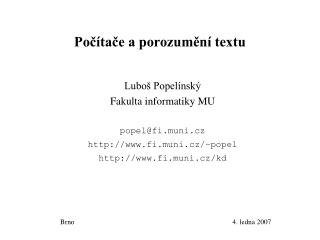 Počítače a porozumění textu