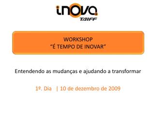 Workshop “é tempo de inovar”