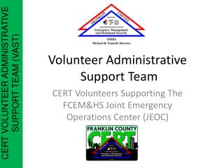 Volunteer Administrative Support Team