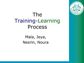 The Training - Learning Process