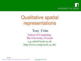 Qualitative spatial representations