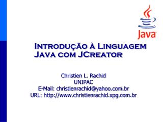 Introdução à Linguagem Java com JCreator