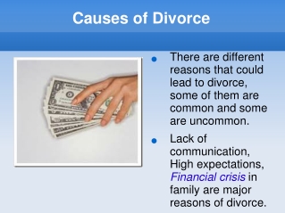 Causes of Divorce