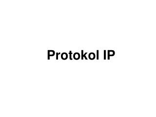 Protokol IP