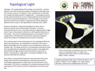 Topological Light