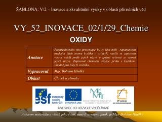 VY_52_INOVACE_02/1/29_Chemie