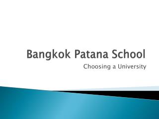 Bangkok Patana School