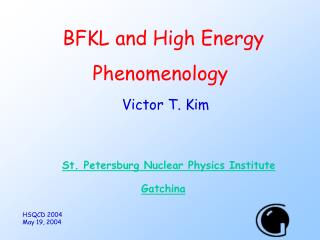 BFKL and High Energy Phenomenology