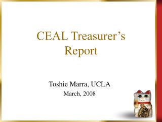 CEAL Treasurer’s Report