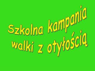 Szkolna kampania walki z otyłością